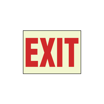Glow-in-the-Dark Exit Signs
