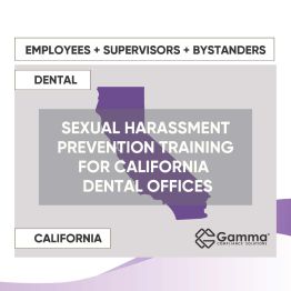 2026 Sexual Harassment Prevention Training for California Dental Offices